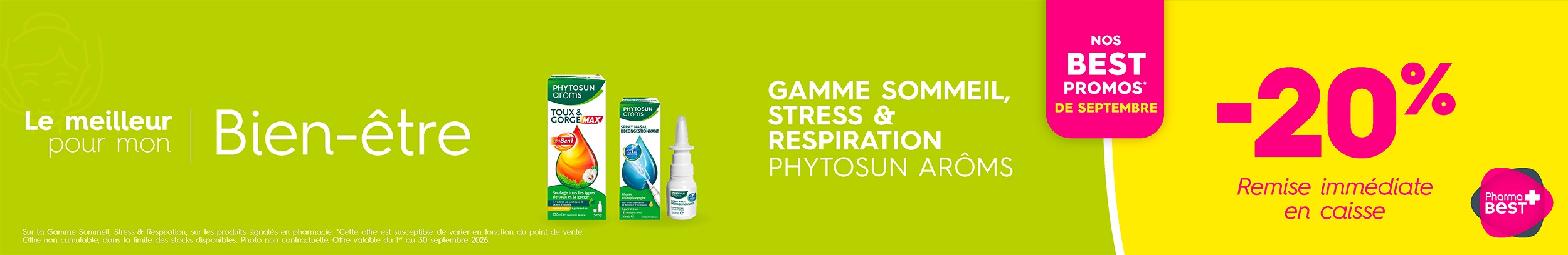 GAMME SOMMEIL C&C , STRESS & RESPIRATION PHYTOSUN AROMS