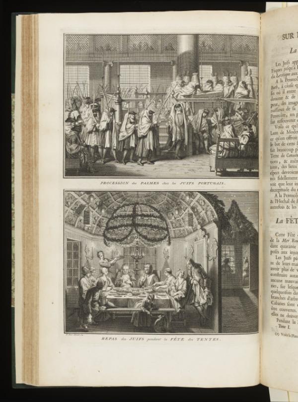Example of a page looking at Judaism, from Volume I of ‘Cérémonies … ‘, 1723 National Art Library, London