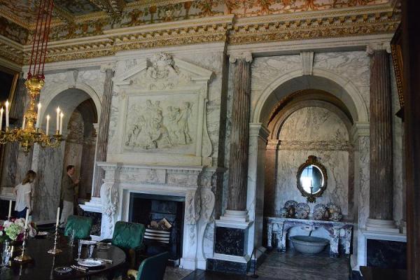 The dining room at Houghton Hall