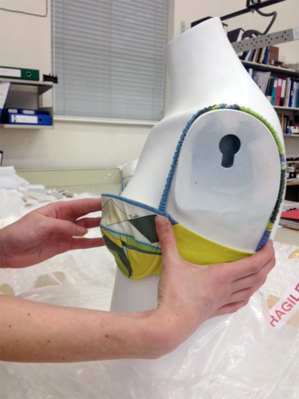 Fitting the bikini on the mannequin. © Victoria and Albert Museum, London. 