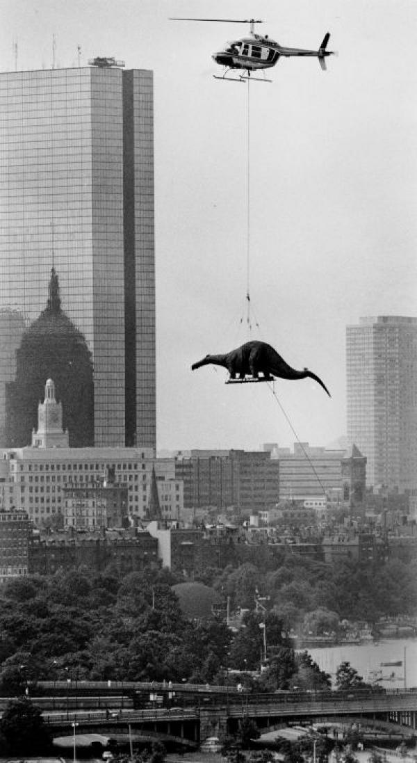 Arthur Pollock. Flying to the Museum of Science in Boston, 1984.