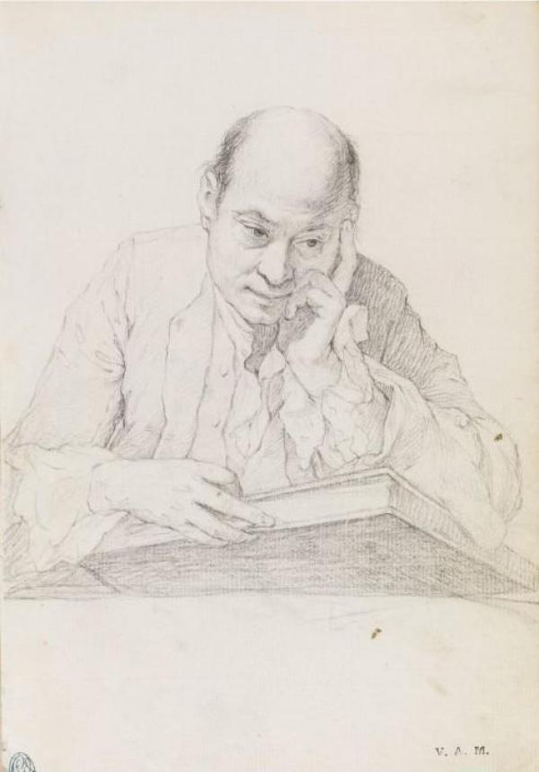 A late 18th-century chalk drawing by Angelica Kauffman, thought to be a portrait