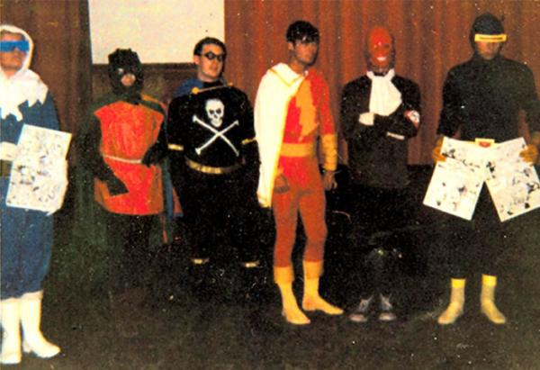 Nick Landaur and Dez Skinn at the Comic book convention fancy dress competition, Waverly Hotel, 1971. © Ian Rakoff