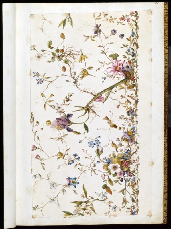 Design for a textile by William Kilburn, c.1790