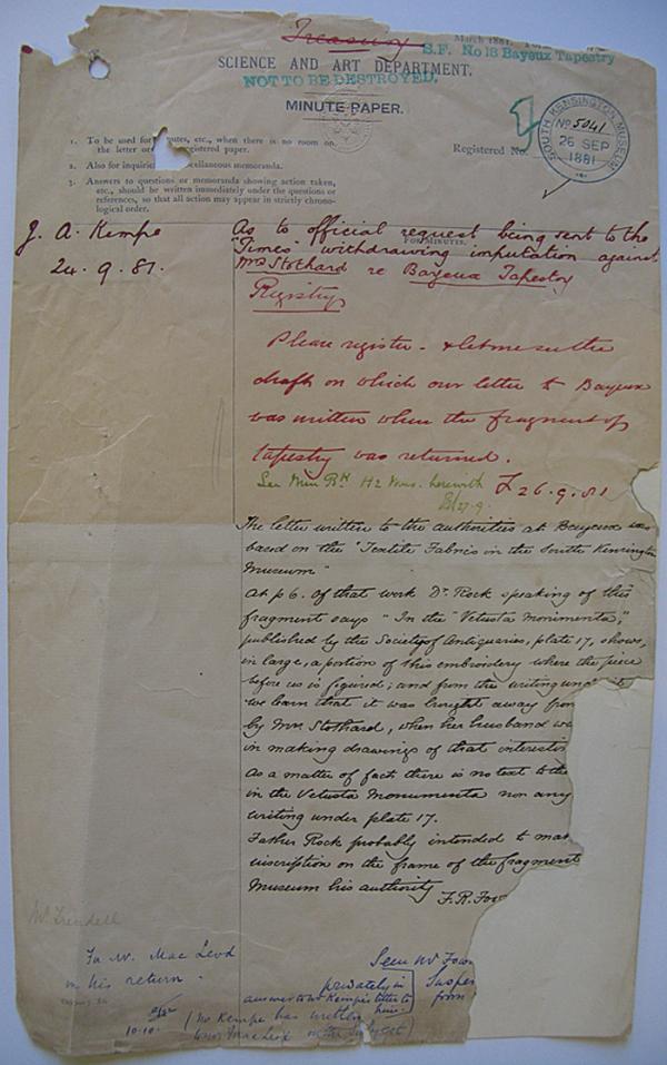 Department of Science and Art minute paper