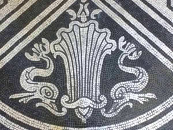 Mosaic floors in the V&A galleries