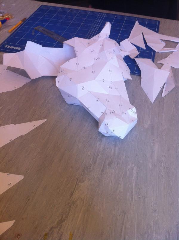 A paper pattern taking shape. © Victoria and Albert Museum, London