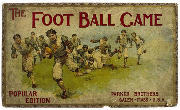 The Football Game, table game, Parker Bros., USA, 1900-1915. Museum no. MISC.82-1975.  Victoria and Albert Museum, London. 