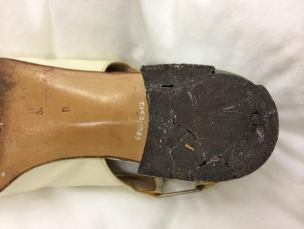 The sole glued in place