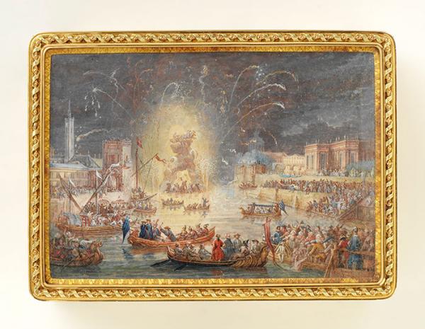 Snuffbox, van Blarenberghe family, 1761 (painted), about 1870 (made). Museum no. LOAN:GILBERT.360-2008. © Victoria and Albert Museum, London. 