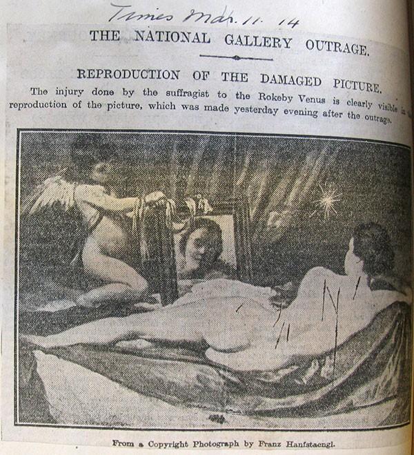 Rockeby Venus photograph in The Times