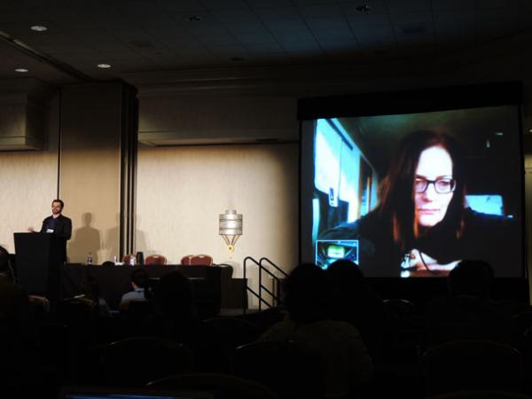 Diane Borger from Punchdrunk Theatre live via video link at Museums and the Web 2013
