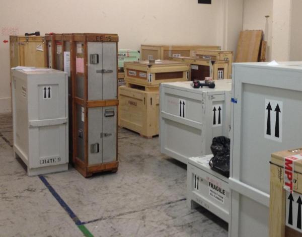 Fragile! Crates containing objects for 'William Kent'