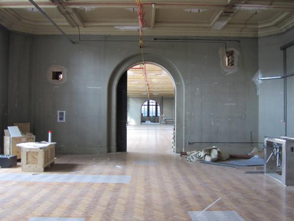 Gallery 6 (what will be 'The Cabinet'): looking out to Gallery 5 Gallery 6: looking out to Gallery 5