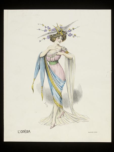 Fancy dress fashion plate
