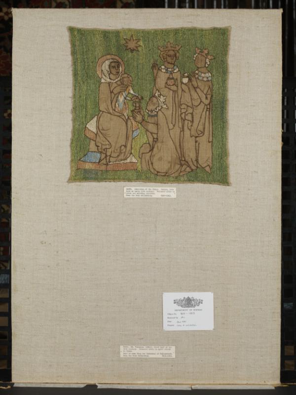 Embroidered panel showing the Adoration of the Kings, Germany, 1375-1425 © Victoria & Albert Museum, London
