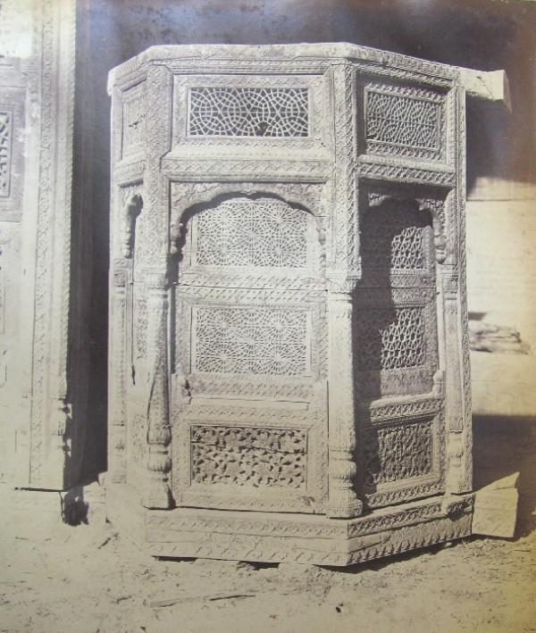 Carved Deodar wood bay window from a Merchant’s house, Lahore