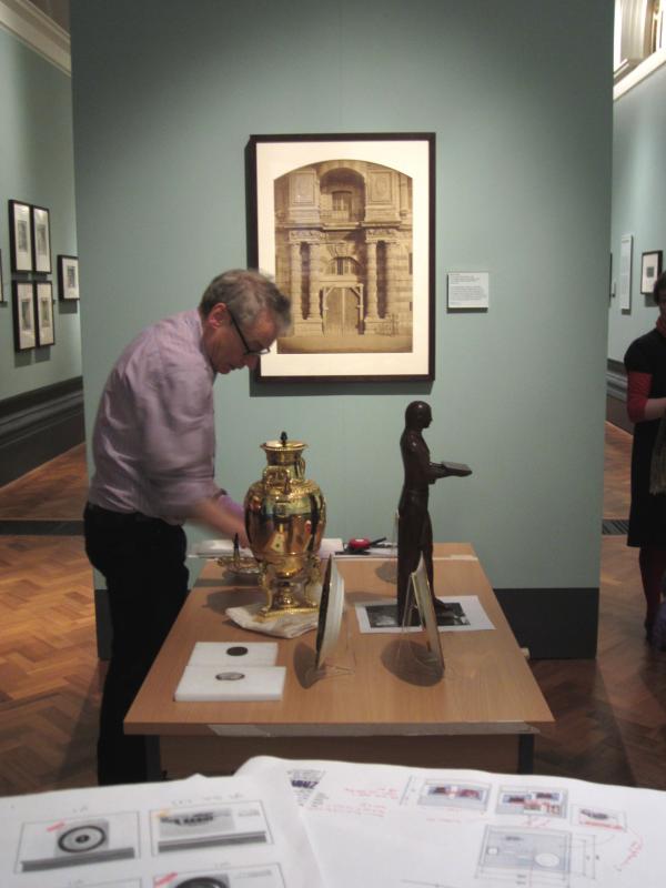 Napoleon mock-up in the public galleries