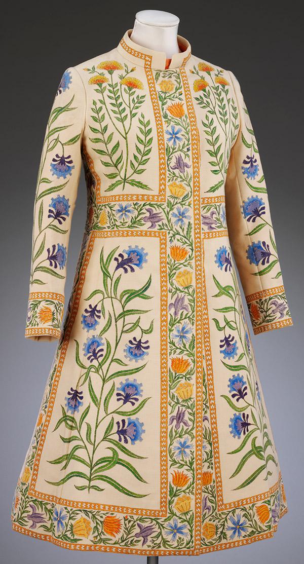 Rajputana coat by Richard Crawley for Bellville Sassoon, 1970 Winter Couture Collection. © Victoria and Albert Museum, London Rajputana coat by Richard Crawley for Bellville Sassoon, 1970 Winter Couture Collection. © Victoria and Albert Museum, London