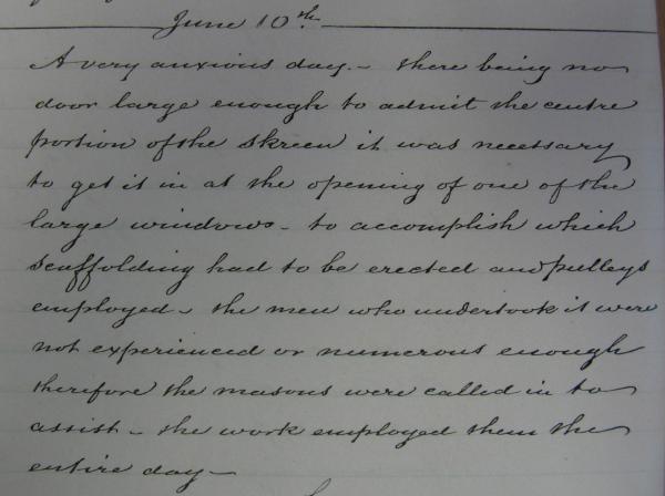 Extract from Diary for 10 June 1865