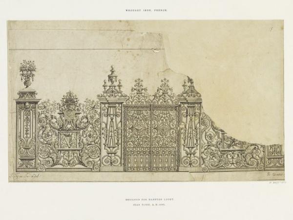 Illustration of the Fountain Screen at Hampton court