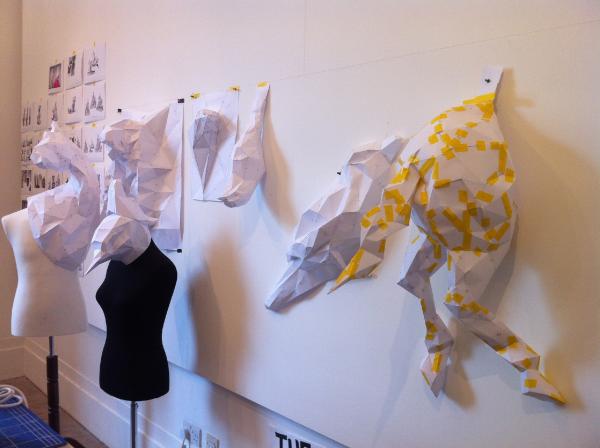 Animals emerging from the studio wall. © Victoria and Albert Museum, London