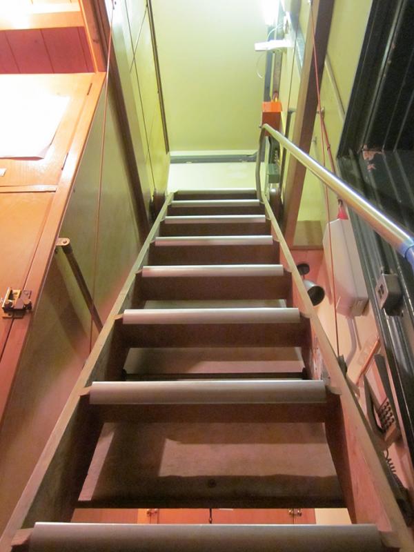 The treacherous stairs, a danger to generations of staff