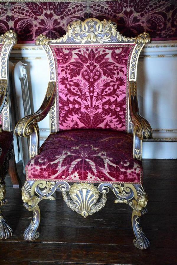 Armchair from Houghton Hall by William Kent, probably carved by James Richards