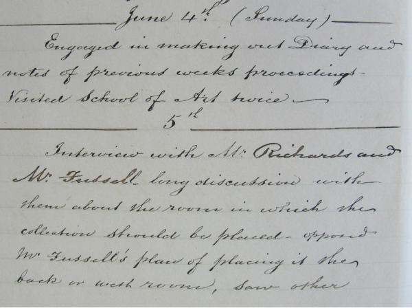 Extract from Diary for 5 June 1865