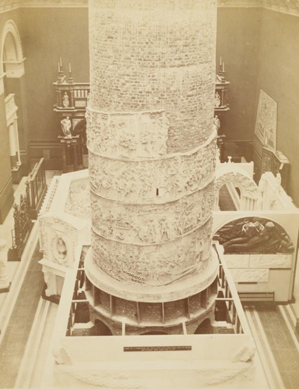 Erecting the cast of Trajan’s column, c.1873