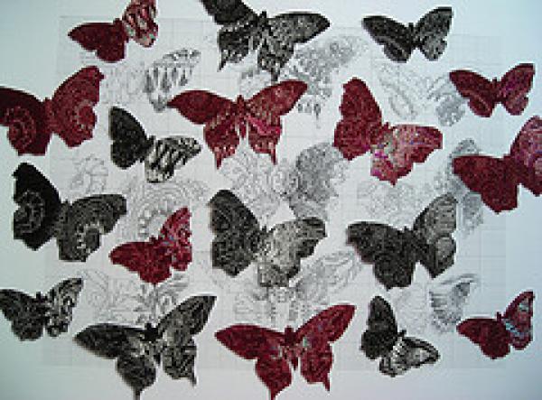 Textile butterflies  Helen Scalway 2009