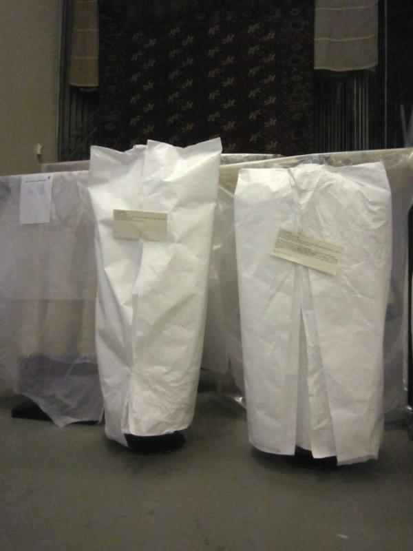 Chasubles covered with Tyvek