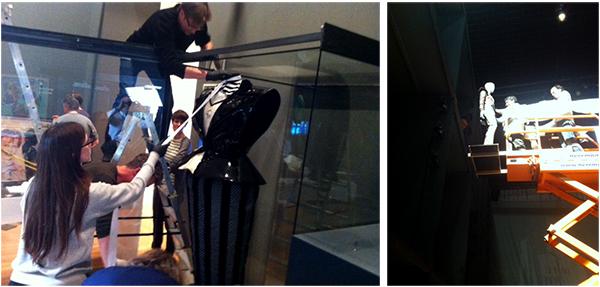 The installation of David Bowie at the Martin-Gropius-Bau, Berlin. © Victoria and Albert Museum, London