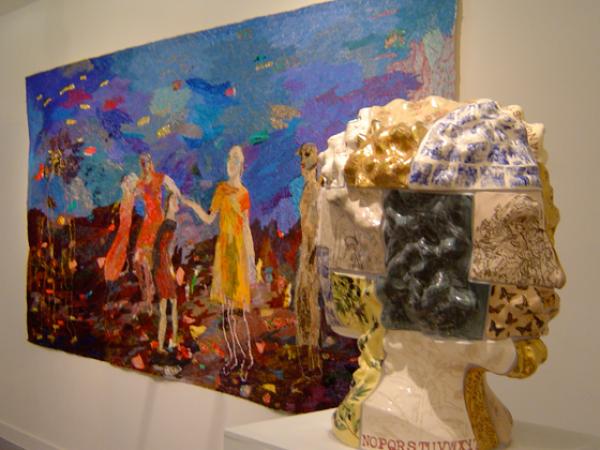 Janus head and painting