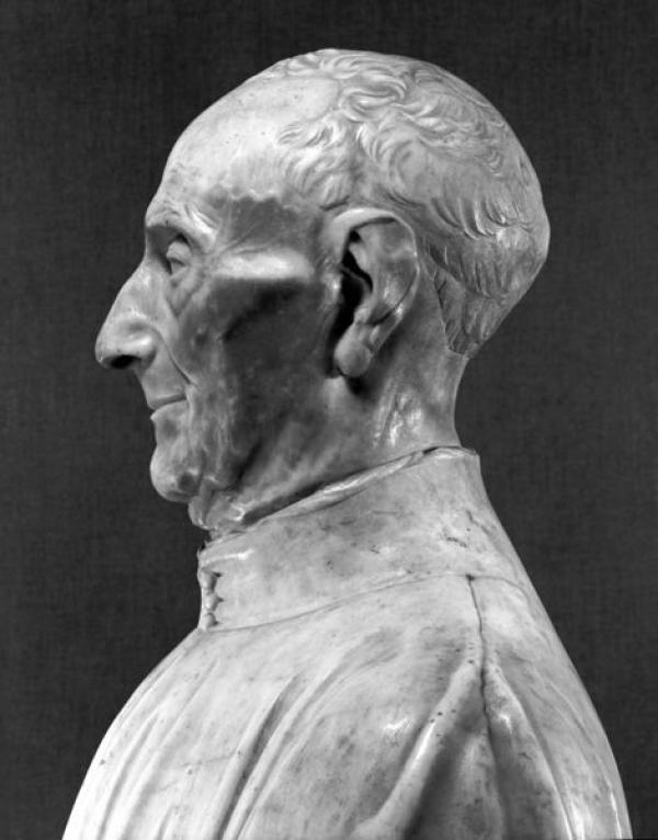 Bust of Giovanni Chellini, 1456, Left Profile