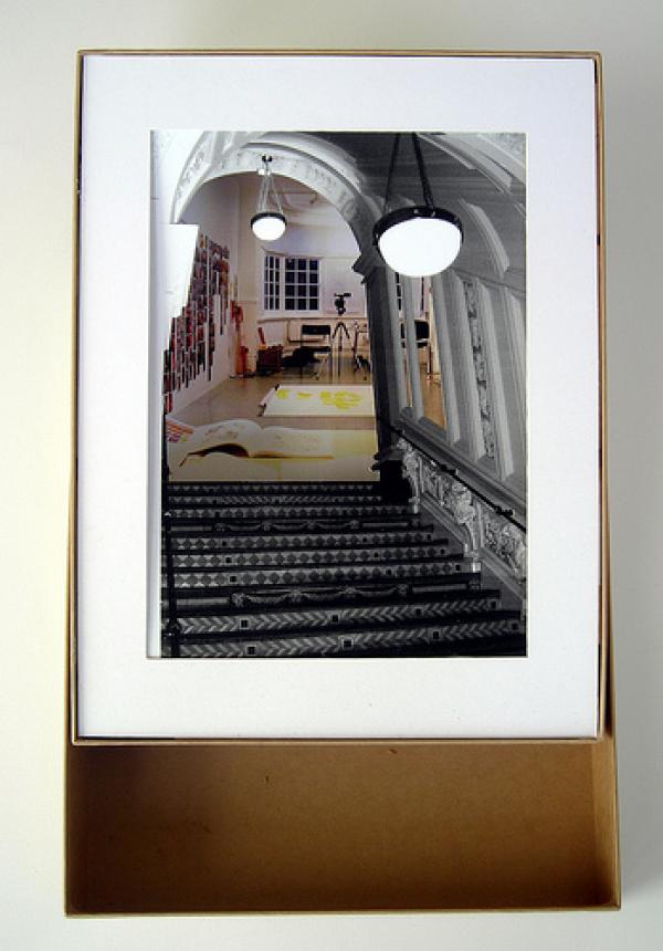ceramic stairs with studio diorama - Helen Scalway 2009