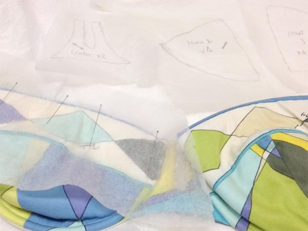 A pattern is taken from the bikini. © Victoria and Albert Museum, London. 