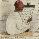 Boy learning his leassons Christoher and Clementina Smyth
