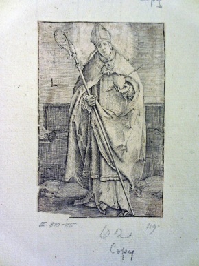 E.810-1885, engraving showing St. Gerard Sagredo, copy after Lucas Hugensz van Leyden, © Victoria and Albert Museum, London