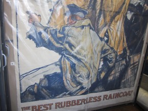 Lower half of E.2591-1931, a gigantic advertising poster for 'Zambrene' raincoats © Victoria and Albert Museum, London