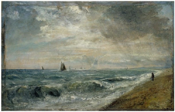 Oil painting, 'Hove Beach', John Constable, ca. 1824