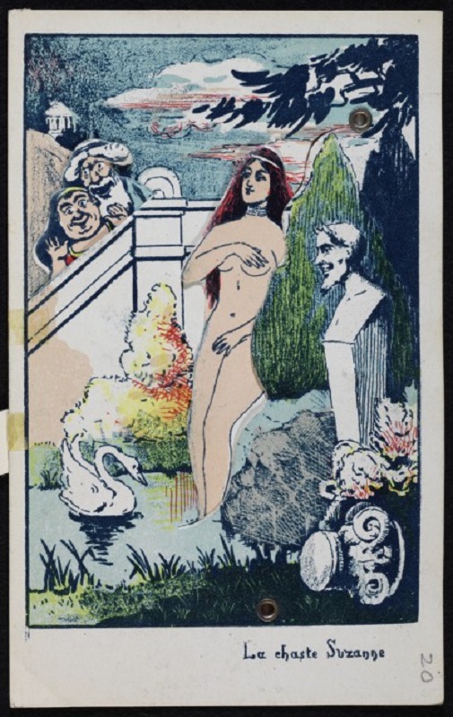 Lithograph, ‘La chaste Suzanne’