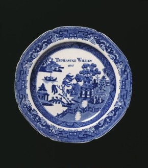 Plate Possibly made at the factory of Josiah Spode, Staffordshire, dated 1818 Lead-glazed earthenware (V&A C.231-1934) Given by the National Art Collections Fund from the bequest of Mrs Campbell