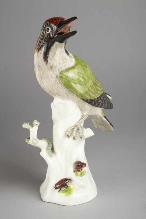 Meissen woodpecker, Johann Joachim Kändler, Meissen porcelain factory Germany. ca. 1740-1745. V&A C.1-1984