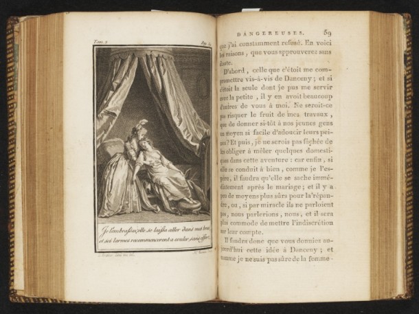 One of the books which will feature in the Europe Galleries. Les liaisons dangereuses, ou Lettres recueillies dans une société, et publiées pour l'instruction de quelques autres by Choderlos de Laclos, published Geneva, 1792 © Victoria and Albert Museum, London