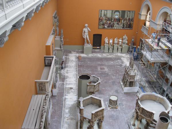 Ongoing work in the V&A Cast Courts