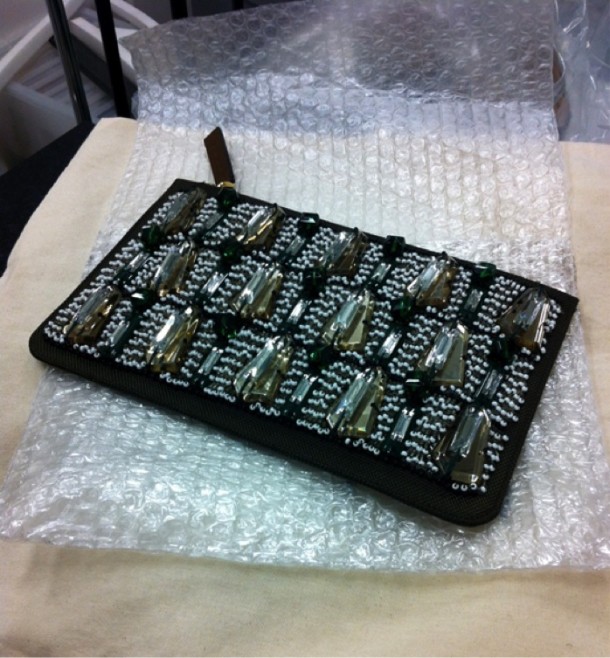 Marni beaded clutch bag