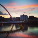 Sunset over the River Tyne, Newcastle © Kati Price