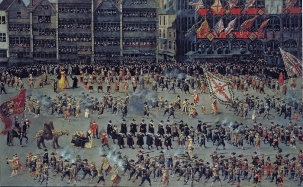 'The Ommeganck in Brussels on 31 May 1615: the Senior Guilds', Denys van Alsloot, 1615 V&A 168-1885 © Victoria and Albert Museum, London