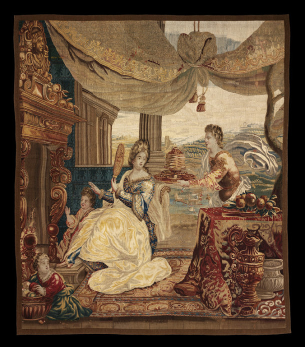 'Winter', tapestry woven in wool and silk, probably designed by Lodewijk van Schoor, Brussels, ca. 1690-1720 (T.165-1931) © Victoria and Albert Museum, London